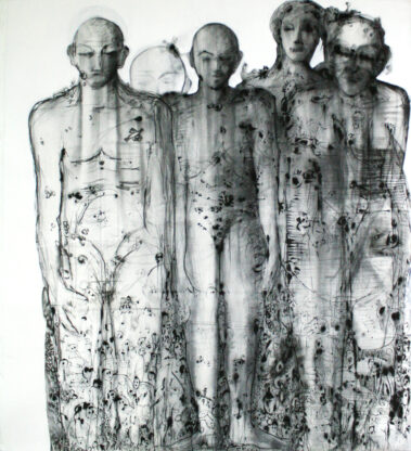 Wissem Ben Hassine, Resistance, Technique mixte, 165 × 134 cm, 2017