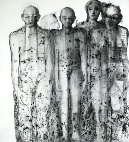Wissem Ben Hassine, Resistance, Technique mixte, 165 × 134 cm, 2017