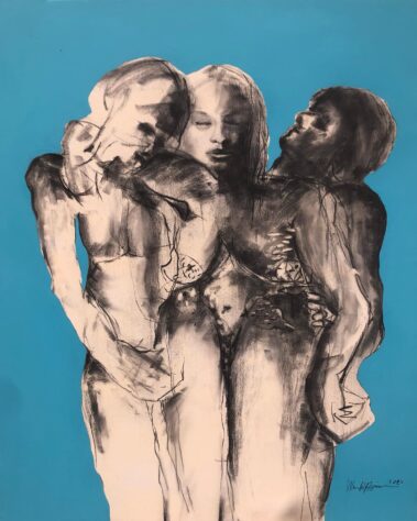 Technique mixte sur toile, 81 x 100 cm, juin 2023